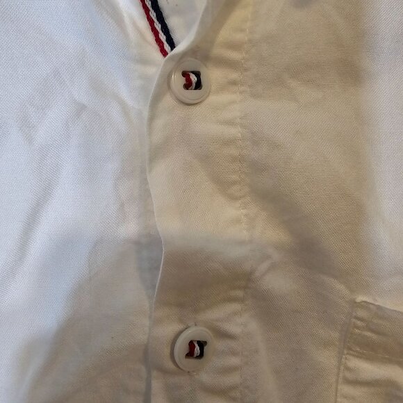 Carbon 2 Cobalt Button Up White Dress Shirt Size Large Long‎ Sleeves - Picture 5 of 6